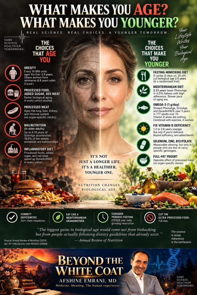 What Makes You Age. What Makes You Younger. The Science Is In, and Most of You Are on the Wrong Side.