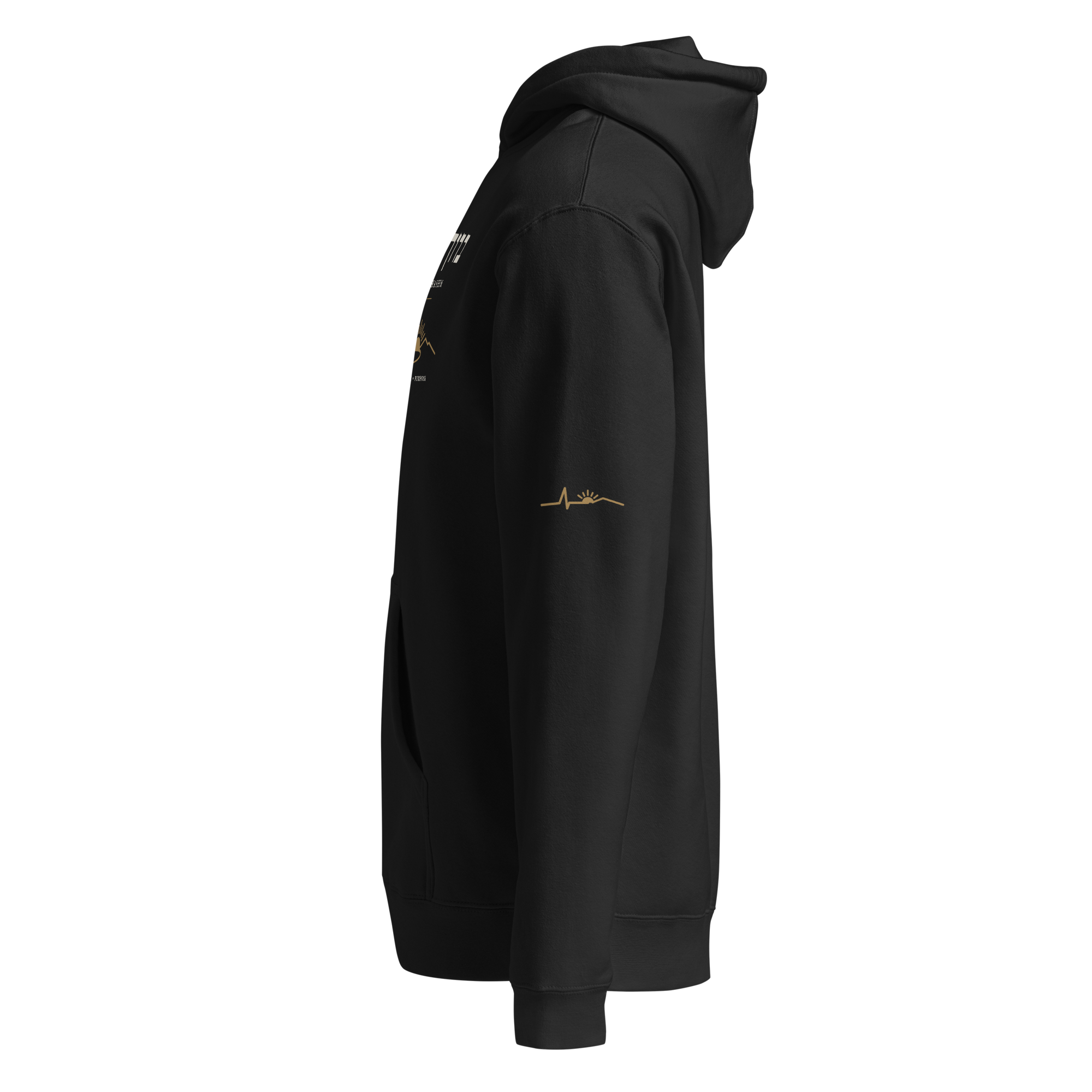Baruch Hashem Hoodie, Black - Image 3